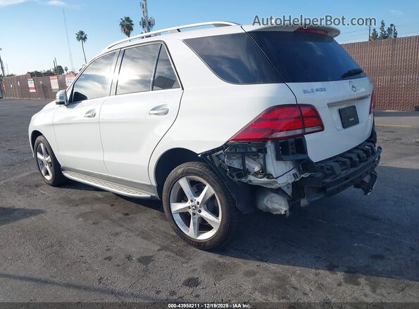 4JGDA5GB1KB213903 2019 MERCEDES-BENZ GLE 400 Белый Задняя левая четверть