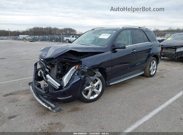 4JGDA5HB4HA979072 2017 MERCEDES-BENZ GLE 350 Dark Blue Передняя левая четверть