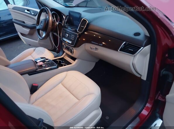4JGDA5HB5HA948073 2017 MERCEDES-BENZ GLE 350 Красный Вид салона спереди