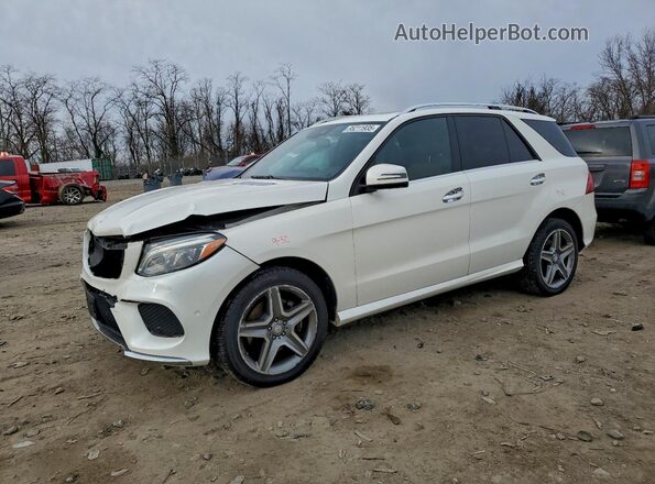 4JGDA5HB6GA792303 2016 MERCEDES-BENZ GLE Белый Передняя левая четверть
