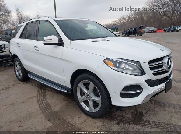 4JGDA5HBXJB137921 2018 MERCEDES-BENZ GLE 350 Белый Передняя правая четверть
