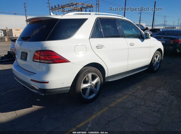 4JGDA5JB2HA919091 2017 MERCEDES-BENZ GLE 350 Белый Задняя правая четверть