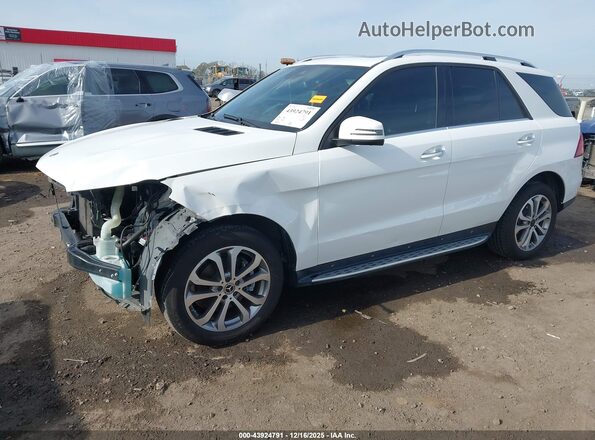 4JGDA5JB6JB076304 2018 MERCEDES-BENZ GLE 350 Белый Передняя левая четверть