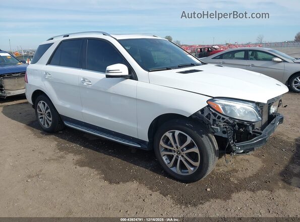 4JGDA5JB6JB076304 2018 MERCEDES-BENZ GLE 350 Белый Передняя правая четверть