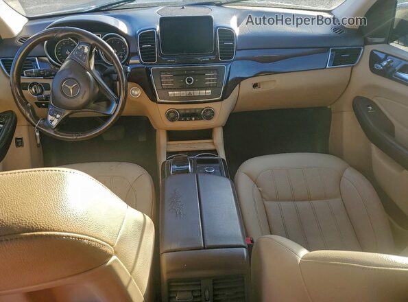 4JGDA5JB9GA643877 2016 MERCEDES-BENZ GLE Синий Вид панели приборов
