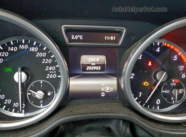 4JGDF2EE4GA704668 2016 MERCEDES-BENZ GL-CLASS Черный Вид щитка приборов