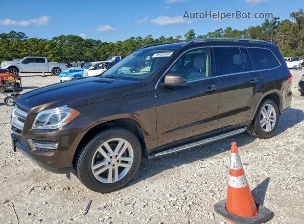 4JGDF6EE0GA698763 2016 MERCEDES-BENZ GL-CLASS Коричневый Передняя левая четверть