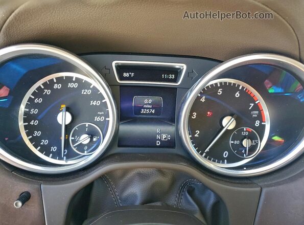 4JGDF6EE0GA698763 2016 MERCEDES-BENZ GL-CLASS Коричневый Вид щитка приборов