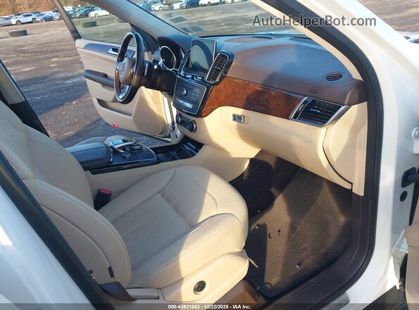 4JGDF6EE1KB189428 2019 MERCEDES-BENZ GLS 450 White Widok wnętrza z przodu