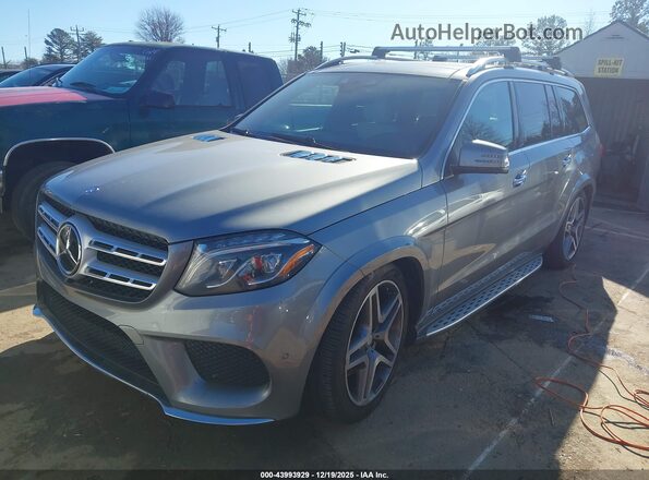 4JGDF7DE5HA772400 2017 MERCEDES-BENZ GLS 550 Серый Передняя левая четверть