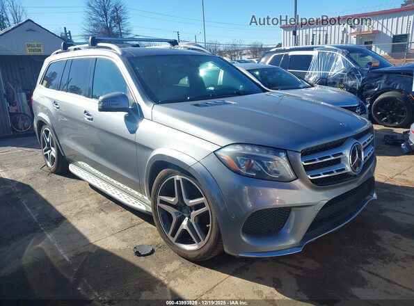 4JGDF7DE5HA772400 2017 MERCEDES-BENZ GLS 550 Серый Вид задней части салона