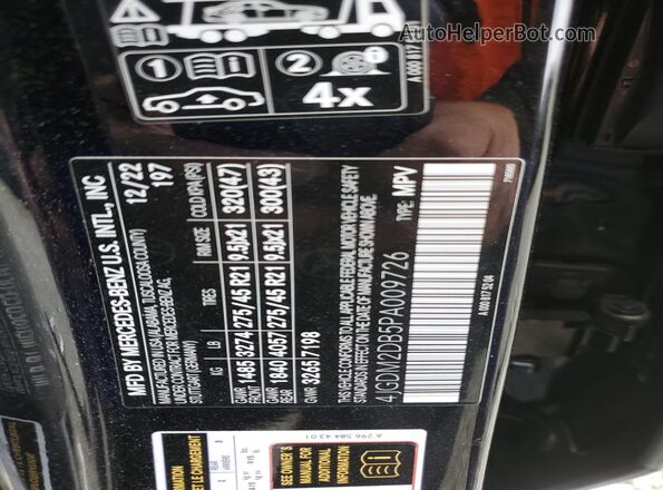 4JGDM2DB5PA009726 2023 MERCEDES-BENZ EQS Black 360 interior view