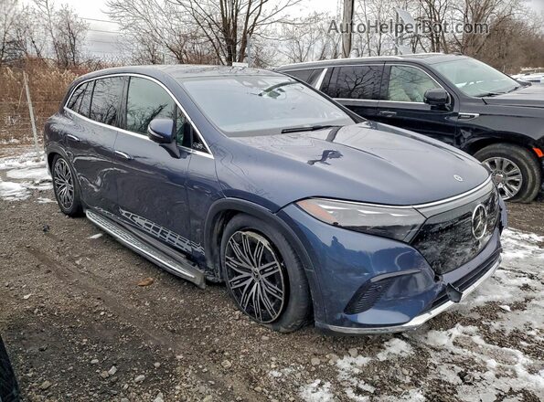 4JGDM2EB1PA029678 2023 MERCEDES-BENZ EQS Синий Передняя правая четверть