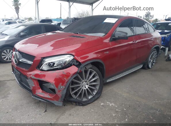 4JGED6EB0KA142137 2019 MERCEDES-BENZ AMG GLE 43 COUPE Burgundy Vista tres cuartos delantera izquierda