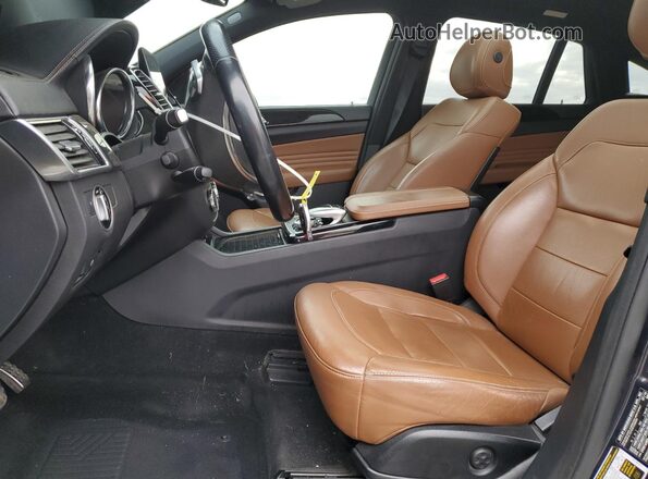 4JGED6EB5GA047726 2016 MERCEDES-BENZ GLE Синий Вид салона спереди