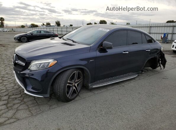4JGED6EB5GA047726 2016 MERCEDES-BENZ GLE Синий Передняя левая четверть