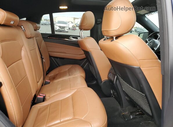 4JGED6EB5GA047726 2016 MERCEDES-BENZ GLE Синий Вид задних сидений