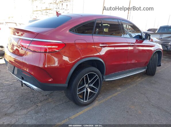 4JGED6EB7GA035948 2016 MERCEDES-BENZ GLE 450 AMG COUPE Red Задня права чверть