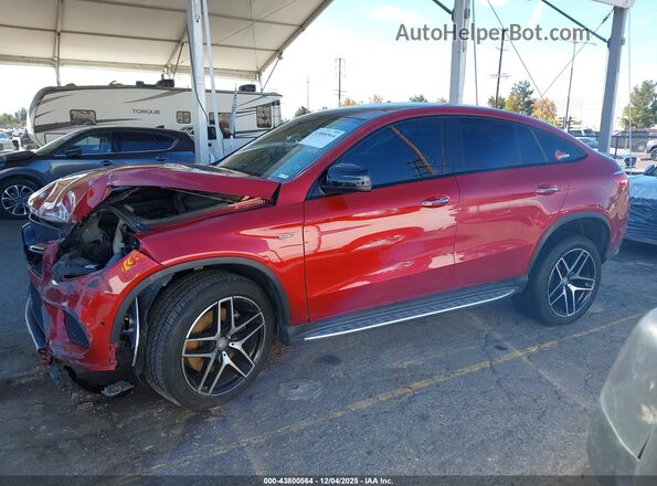 4JGED6EB7GA035948 2016 MERCEDES-BENZ GLE 450 AMG COUPE Red Панорамний вид салону 360°