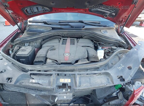 4JGED6EB7GA035948 2016 MERCEDES-BENZ GLE 450 AMG COUPE Red Вид ззаду