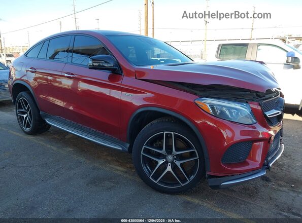 4JGED6EB7GA035948 2016 MERCEDES-BENZ GLE 450 AMG COUPE Red Передня права чверть