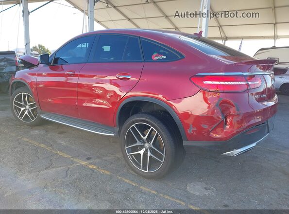 4JGED6EB7GA035948 2016 MERCEDES-BENZ GLE 450 AMG COUPE Red Задня ліва чверть