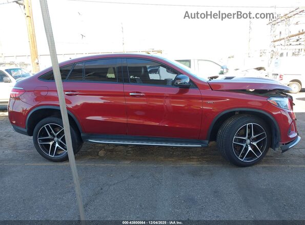 4JGED6EB7GA035948 2016 MERCEDES-BENZ GLE 450 AMG COUPE Red Вид задньої частини салону