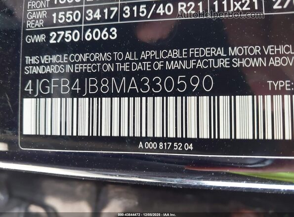 4JGFB4JB8MA330590 2021 MERCEDES-BENZ GLE 350 Black ძრავის განყოფილების ხედი