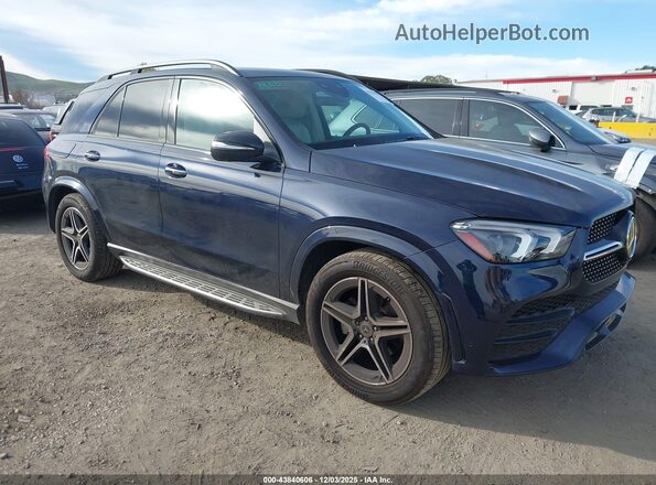 4JGFB4JE4NA660481 2022 MERCEDES-BENZ GLE 350 Dark Blue Передня права чверть