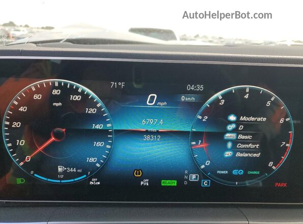 4JGFB6BBXMA290801 2021 MERCEDES-BENZ GLE Черный Вид щитка приборов
