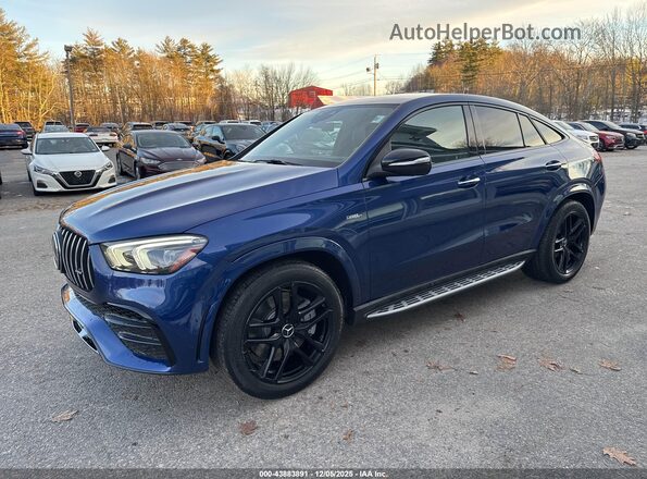 4JGFD6BB4MA354812 2021 MERCEDES-BENZ AMG GLE 53 COUPE Blue წინა მარცხენა ხედი სამი მეოთხედიდან