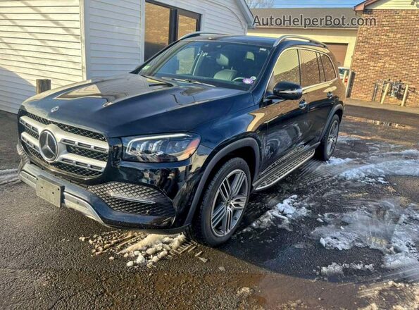 4JGFF5KE8MA324663 2021 MERCEDES-BENZ GLS Черный Передняя левая четверть