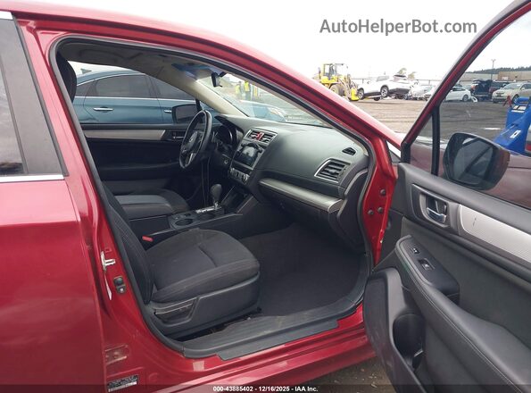4S3BNAC61G3058143 2016 SUBARU LEGACY Красный Вид салона спереди