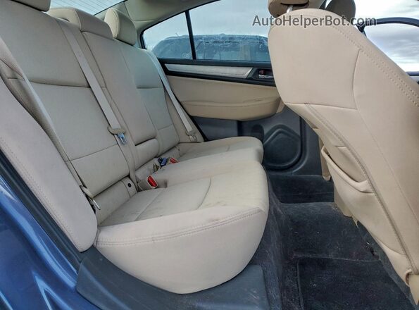 4S3BNAD62G3030740 2016 SUBARU LEGACY Blue Widok tylnych siedzeń