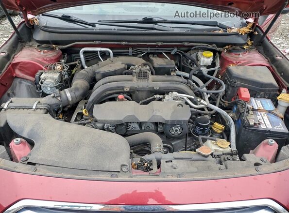 4S3BNAH62K3016775 2019 SUBARU LEGACY Бордовый Вид задней части салона