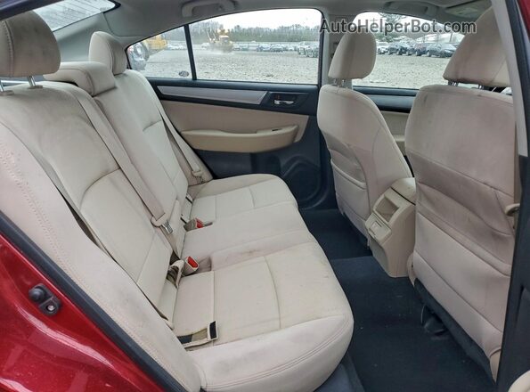4S3BNAH62K3016775 2019 SUBARU LEGACY Бордовый Вид задних сидений
