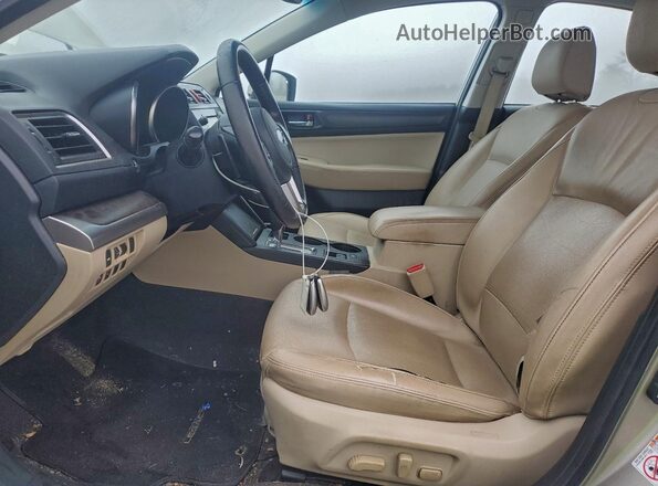 4S3BNAL6XG3010995 2016 SUBARU LEGACY Gold Front interior view