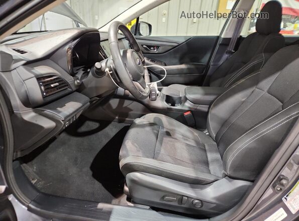 4S3BWAF69P3009622 2023 SUBARU LEGACY Charcoal Widok wnętrza z przodu