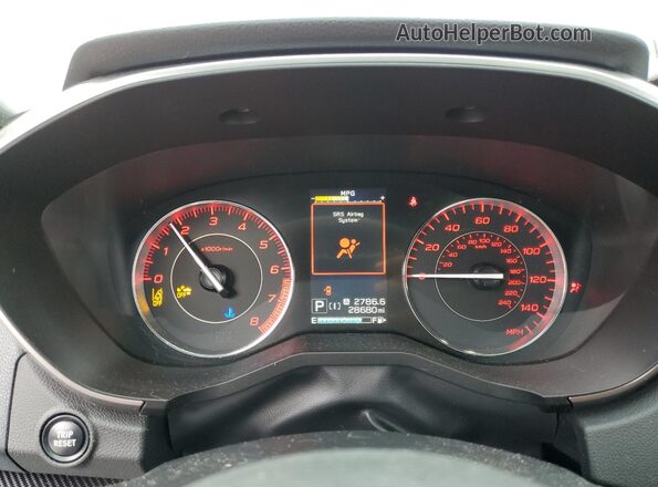4S3GKAL62L3615425 2020 SUBARU IMPREZA Серебряный Вид щитка приборов