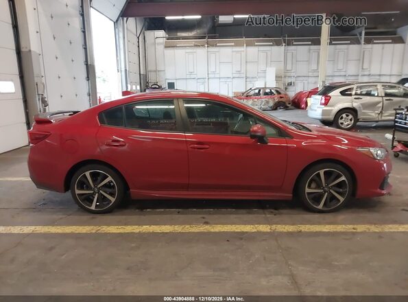 4S3GKAM65N3606414 2022 SUBARU IMPREZA Red Սալոնի հետևի տեսք