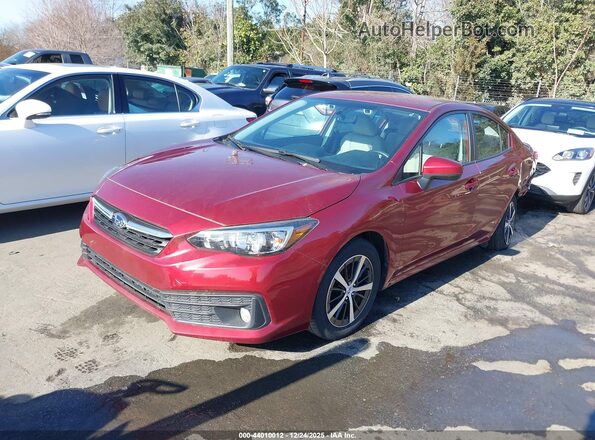 4S3GKAV64M3602125 2021 SUBARU IMPREZA Красный Передняя левая четверть