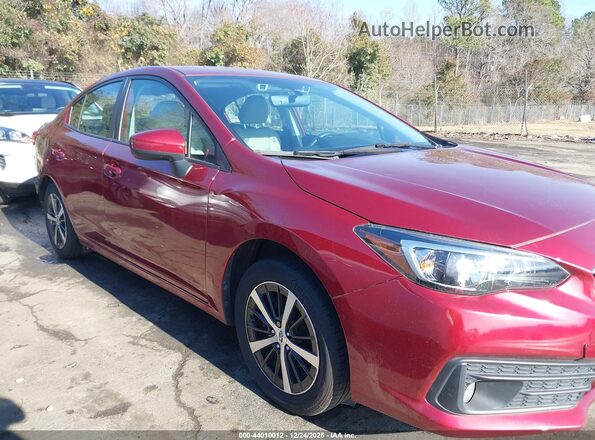 4S3GKAV64M3602125 2021 SUBARU IMPREZA Красный Вид задней части салона