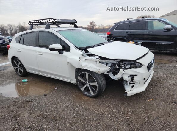 4S3GTAM68J3710046 2018 SUBARU IMPREZA White Przód prawy