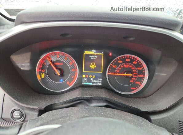 4S3GTAM68J3710046 2018 SUBARU IMPREZA White Widok zestawu wskaźników