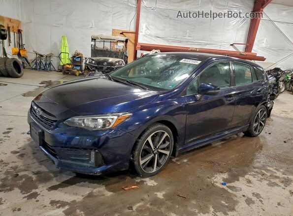 4S3GTAM68L3729084 2020 SUBARU IMPREZA Синий Передняя левая четверть