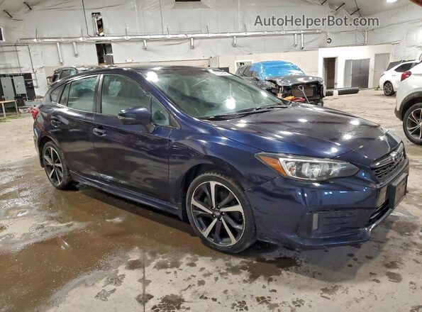 4S3GTAM68L3729084 2020 SUBARU IMPREZA Синий Передняя правая четверть