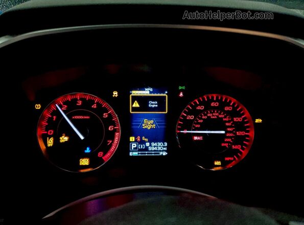 4S3GTAM68L3729084 2020 SUBARU IMPREZA Синий Вид щитка приборов