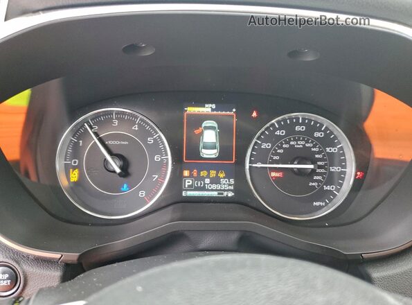 4S3GTAU64L3701637 2020 SUBARU IMPREZA Белый Вид щитка приборов