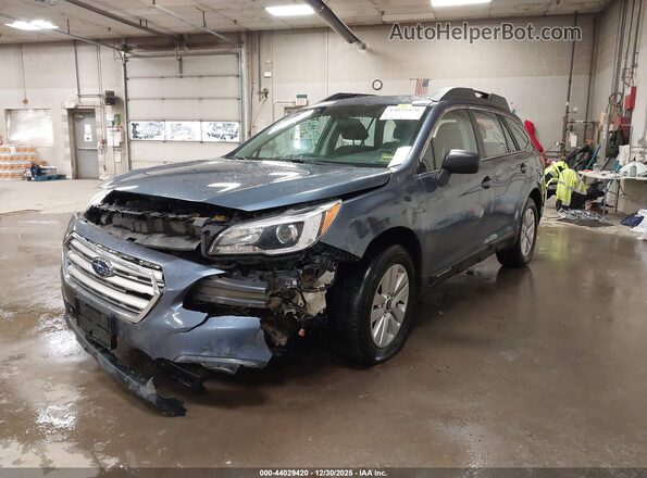4S4BSAAC7H3373575 2017 SUBARU OUTBACK Синий Передняя левая четверть