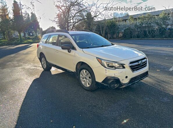 4S4BSABC5K3319777 2019 SUBARU OUTBACK Белый Передняя левая четверть